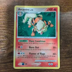 Pokemon TCG Arcanine Rising Rivals 1 Holo Holo Rare - Image 1