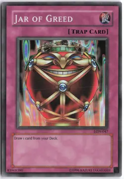 Yugioh - Jar of Greed LON-047 Unlimited - Labyrinth of Nightmare - Image 1