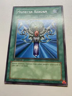 Yu-Gi-Oh! Monster Reborn Rare 1st Edition DPYG-EN019 MP - Image 1