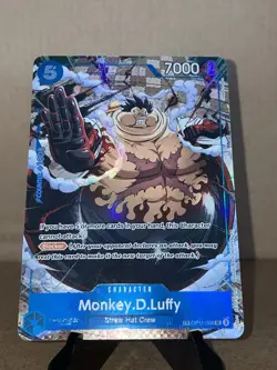 One Piece TCG Monkey.D.Luffy OP11-058 Carrying On His Will OP13 Treasure Rare - Image 1