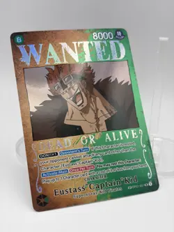 One Piece TCG English Eustass Captain Kid OP01-051 Wanted Poster Alt Art NM - Image 2