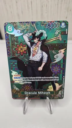 Dracule Mihawk - OP12-030 (SP) - The Azure Sea's Seven (OP14) - English - Image 1