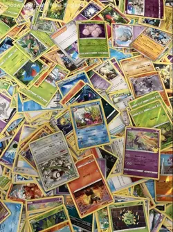 2.5LB Lot of Mixed Pokemon Cards CCG TCG Trading Cards Incl GX EX V & Holo Cards - Image 3