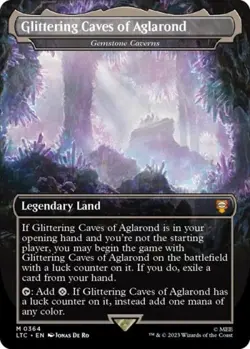 MTG English Glittering Caves of Aglarond - Gemstone Caverns NM Normal - Image 1