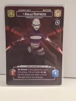 Star Wars Unlimited Asajj Ventress Showcase Twilight of The Republic 271 - Rare - Image 1
