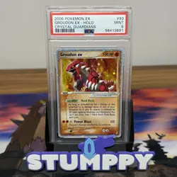 PSA 9 GROUDON ex 93/100 | Crystal Guardians Holo Graded Pokemon Card - Image 1