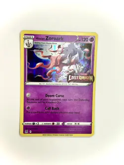 Hisuian Zoroark 076/196 Lost Origin Stamped Holo Promo Card Sealed - Image 1