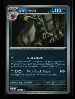 Umbreon (Master Ball Pattern) 059/131 SV: Prismatic Evolutions Pokemon Card - Image 1
