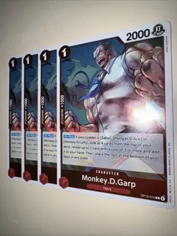 One Piece TCG OP13-016 Monkey. D. Garp X4 Playset Card Game CCG English - Image 3