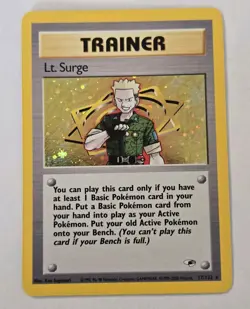 Lt. Surge (17) - Gym Heroes 017/132 Pokemon Card NM - Image 1