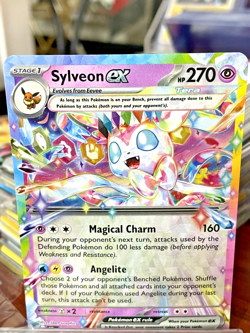 Pokemon card - Sylveon ex 086/191 - Surging Sparks - Double Rare Tera Holo NM - Image 1