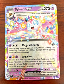Pokemon card - Sylveon ex 086/191 - Surging Sparks - Double Rare Tera Holo NM - Image 2
