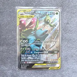 Celebi & Venusaur GX TAG TEAM Promo Holo SM167 SM Pokemon TCG Card - Image 1