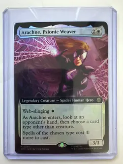 Arachne, Psionic Weaver (Extended Art) #0245 FOIL Spider-Man MTG NM ENG - Image 1