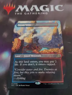 Mtg. Steam Vents. Borderless. Lorwyn Eclipsed. Pack Fresh - Image 1