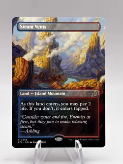 Steam Vents 0348 Borderless Lorwyn Eclipsed ECL MTG NM - Image 1