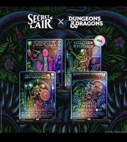 MTG PRESALE Secret Lair Drop D&D FOIL Black Lights & Dark Dungeons SEALED - Image 1