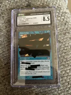 Censorship Unglued Uncommon 15/94 Magic The Gathering MTG CGC 8.5 - Image 1