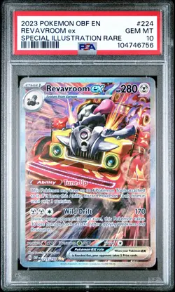 Pokemon TCG Revavroom ex 224/197 Obsidian Flames Special Illustration Rare PSA … - Image 1