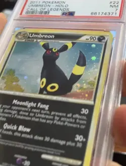 PSA 7 - 2011 POKEMON CALL OF LEGENDS #22 UMBREON-HOLO| 🍭FART SWIRL😵‍💫 - Image 3