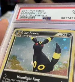 PSA 7 - 2011 POKEMON CALL OF LEGENDS #22 UMBREON-HOLO| 🍭FART SWIRL😵‍💫 - Image 5