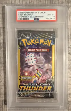 POKEMON SUN & MOON LOST THUNDER BOOSTER PACK - BLACEPHALON - PSA 10 - Image 1