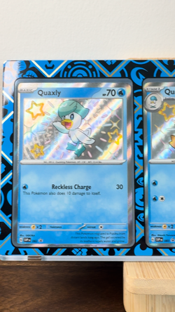 Quaxly 082 Quaxwell 083 Quaquaval ex 084 Paldean Fates Shiny NM Pokemon TCG Set - Image 2