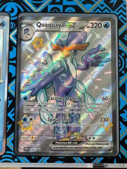 Quaxly 082 Quaxwell 083 Quaquaval ex 084 Paldean Fates Shiny NM Pokemon TCG Set - Image 5