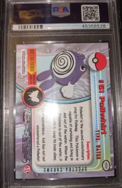 Topps Chrome Pokemon Spectra Poliwhirl Psa 10 - Image 3