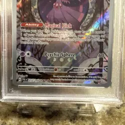 2023 POKEMON PAL EN-PALDEA EVOLVED ILLUSTRATION RARE #212 MISMAGIUS PSA 9 - Image 4