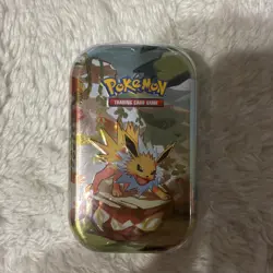 Pokemon TCG Scarlet & Violet Prismatic Evolutions Mini Tin - Jolteon - Image 1