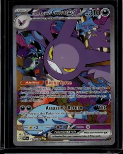 2025 Pokemon Scarlet & Violet Destined Rivals Crobat EX Holo Secret Rare 234/182 - Image 1