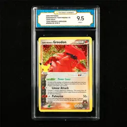 TQG 9.5 MINT+ 2004 Pokemon ENG Team Magma's Groudon 9/95 R - Image 1