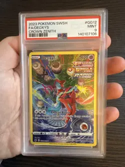 Deoxys GG12/GG70 Full Art 2023 Pokemon Crown Zenith PSA 9 Mint - Image 3