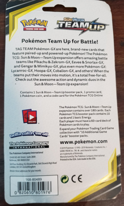 Pokemon Team Up Checklane Blister Pack Mimikyu Promo SM163 - Image 2