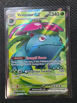 Venusaur ex 182/165 NM – Full Art Ultra Rare Holo – 2023 TCG Pokemon S&V 151 - Image 1
