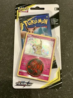 Pokemon TCG Team Up Mimikyu SM163 Black Star Promo Checklane Blister SEALED - Image 1