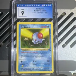 🔥cgc 9🔥1999 Pokemon Fossil Tentacool #56 - Image 1