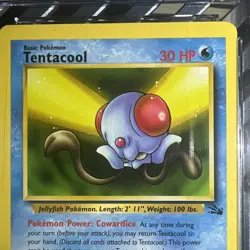 🔥cgc 9🔥1999 Pokemon Fossil Tentacool #56 - Image 3