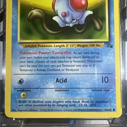 🔥cgc 9🔥1999 Pokemon Fossil Tentacool #56 - Image 4