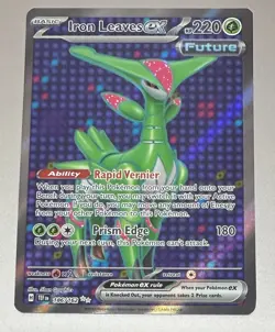 POKEMON TCG IRON LEAVES EX 186/162 TEMPORAL FORCES FULL ART HOLO MINT PACK FRESH - Image 1