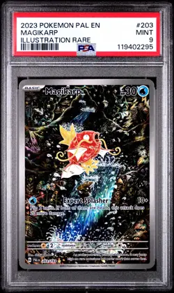 2023 POKEMON PAL EN-PALDEA EVOLVED ILLUSTRATION RARE #203 MAGIKARP PSA 9 - Image 1