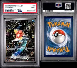 2023 POKEMON PAL EN-PALDEA EVOLVED ILLUSTRATION RARE #203 MAGIKARP PSA 9 - Image 2