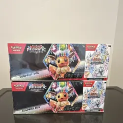 Pokemon Prismatic Evolutions Surprise Box Booster Bundle Promo Lot of 2 Boxes - Image 1