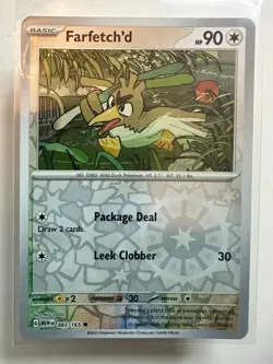 POKEMON 151 ENGLISH REVERSE HOLO FARFETCH'D 083/165 MEW EN - Image 1