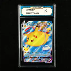 TQG 10 GEM MINT 2021 Pokemon ENG Flying Pikachu VMAX 007/025 R - Image 1