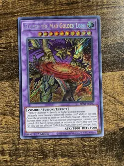 Yugioh Eldlich The Mad Golden Lord BLVO-EN040 Secret Rare 1st Ed NM - Image 1