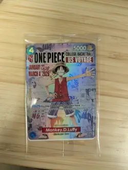 Monkey.D.Luffy (055) (College Basketball US Voyage) P-055 One Piece Promotion... - Image 1