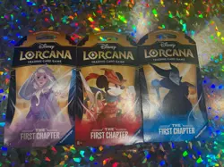 Lot of 3 Pack- Disney Lorcana Trading Card Game The First Chapter Booster Packs - Image 1