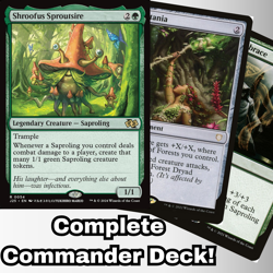 Shroofus Sproutsire Commander Deck EDH 100 Magic Cards Custom MTG Saprolings - Image 1